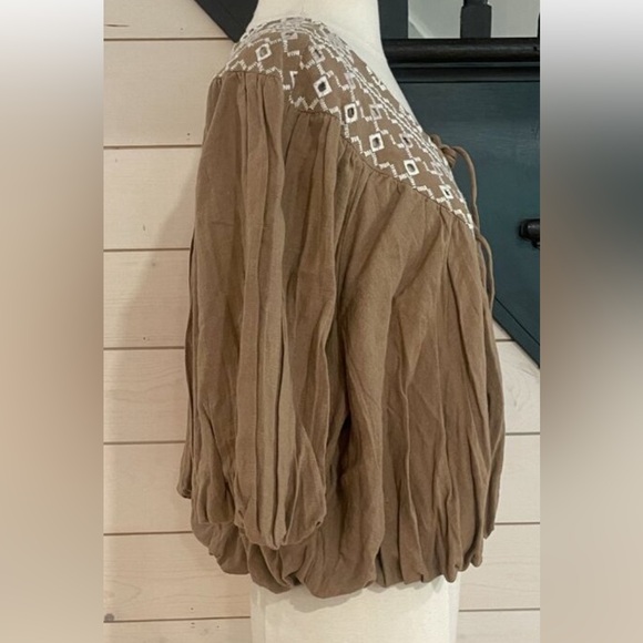 FREE PEOPLE JONI EMBROIDERED TOP NWOT sz XL - Picture 4 of 7